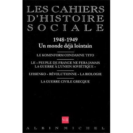 n° 11 - 1948-1949. Un monde déjà lointain