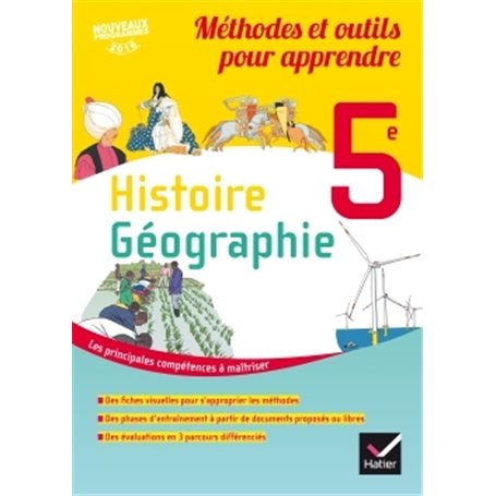 Méthodes et outils pour apprendre - Histoire-Géographie 5e Éd. 2017 - Cahier élève