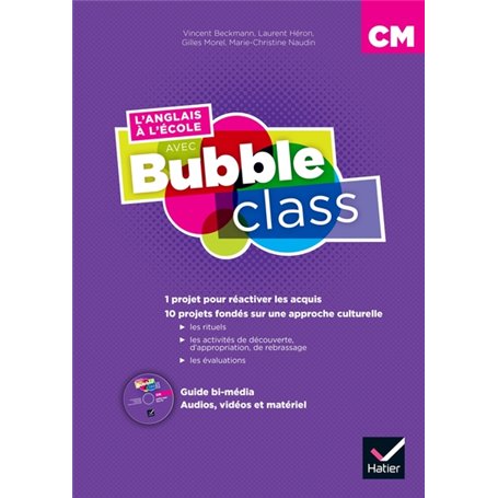 Méthode d'anglais : L'anglais à l'école avec Bubble Class - CM1-CM2 - Éd.2018 - Guide péda bi-média