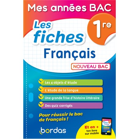 Mes années Bac - Les fiches Français 1re