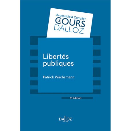 Libertés publiques. 9e éd.