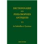 Dictionnaire des philosophes antiques VI - De Sabinillus à Tyrséno