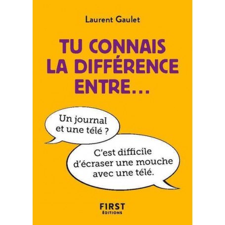 Petit livre - tu connais la différence entre...