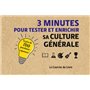 3 minutes pour tester et enrichir sa culture générale