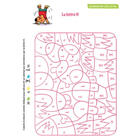 Coloriages magiques avec les lettres