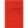 Procédures en traduction