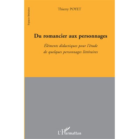 Du romancier aux personnages