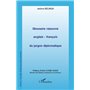 Glossaire raisonné anglais - français du jargon diplomatique