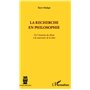 La recherche en philosophie