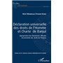 Déclaration universelle des droits de l'Homme et Charte de Banjul