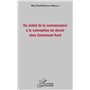 Du statut de la connaissance à la conception du devoir chez Emmanuel Kant