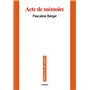 Acte de mémoire