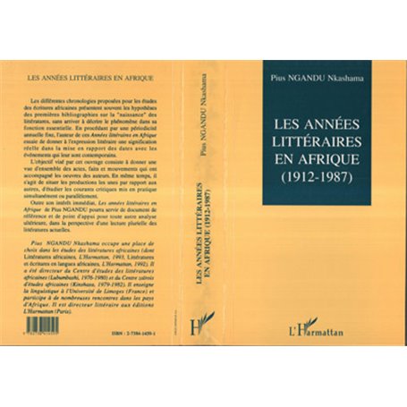 Les années littéraires en Afrique (1912-1987)