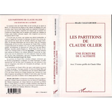 Les partitions de Claude Ollier