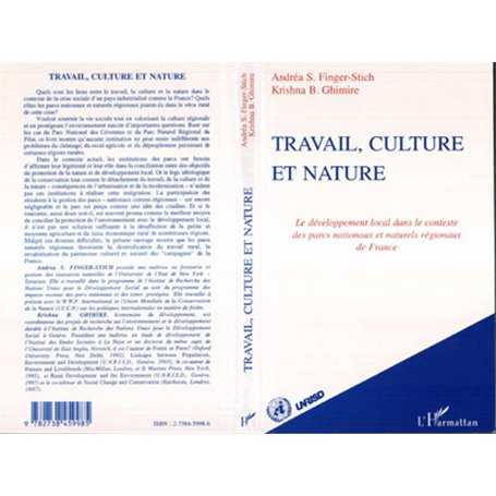 TRAVAIL, CULTURE ET NATURE
