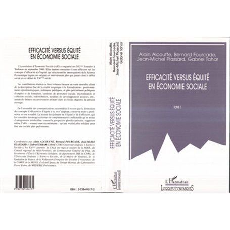 EFFICACITÉ VERSUS ÉQUITÉ EN ÉCONOMIE SOCIALE