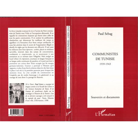 COMMUNISTES DE TUNISIE 1939-1943