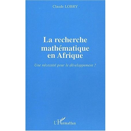 La recherche mathématique en Afrique