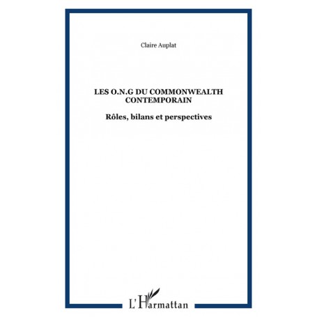 LES O.N.G du COMMONWEALTH CONTEMPORAIN