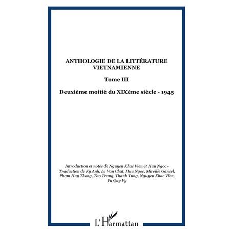 Anthologie de la littérature vietnamienne