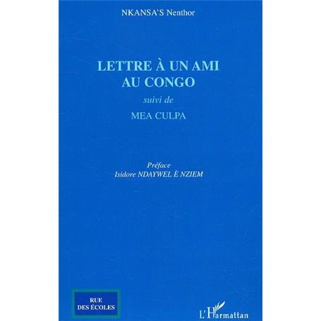 Lettre à un ami au Congo