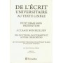 De l'écrit universitaire au texte lisible