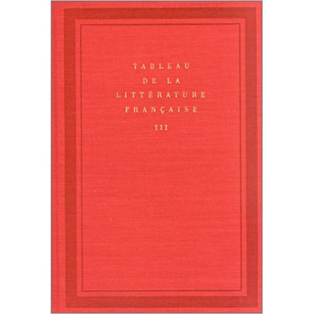 Tableau de la littérature française