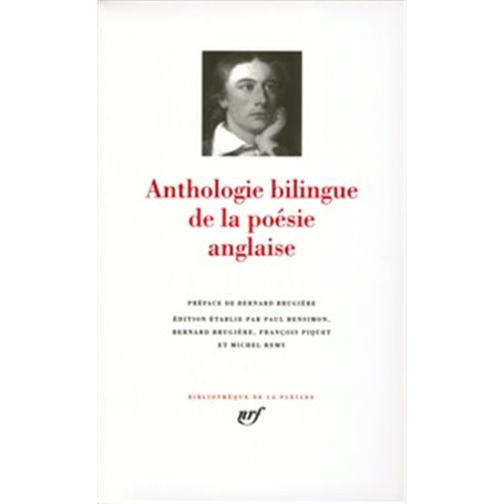Anthologie bilingue de la poésie anglaise