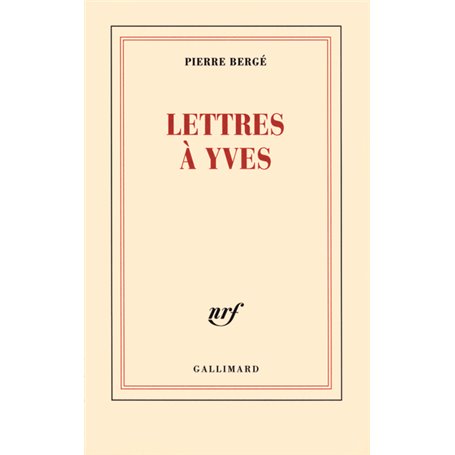 Lettres à Yves