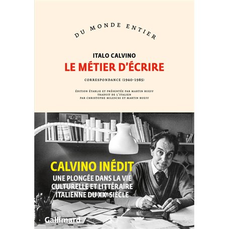 Le métier d'écrire