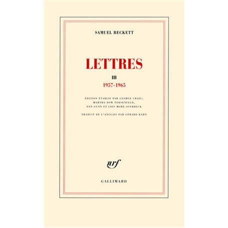 Lettres III