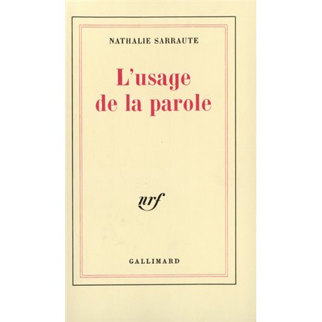 L'Usage de la parole