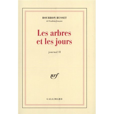 Les arbres et les jours