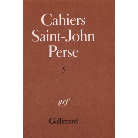 Cahiers Saint-John Perse