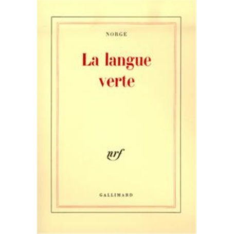 La Langue verte