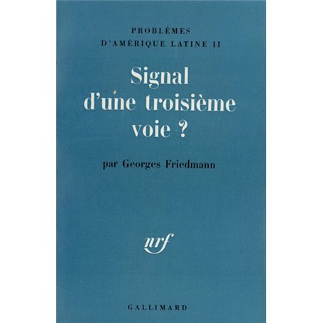 Signal d'une troisième voie ?