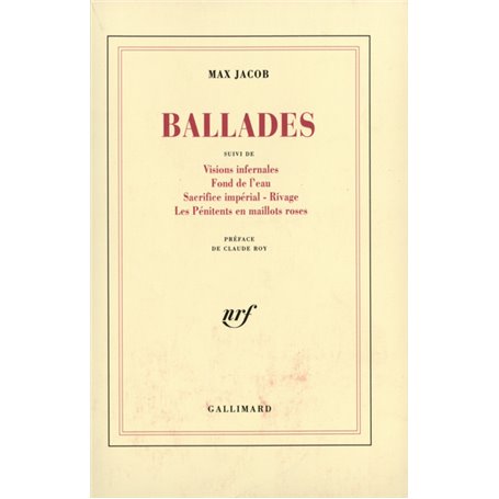 Ballades / Visions infernales /Fond de l'eau /Sacrifice impérial /Rivage /Les Pénitents en maillots roses