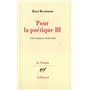 Pour la poétique