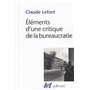 Éléments d'une critique de la bureaucratie