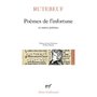 Poèmes de l'infortune et autres poèmes