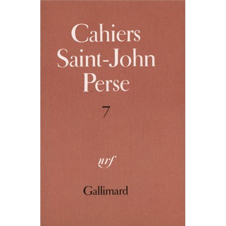 Cahiers Saint-John Perse