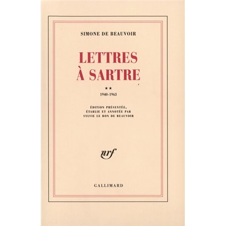 Lettres à Sartre
