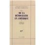 De la démocratie en Amérique