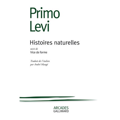 Histoires naturelles / Vice de forme