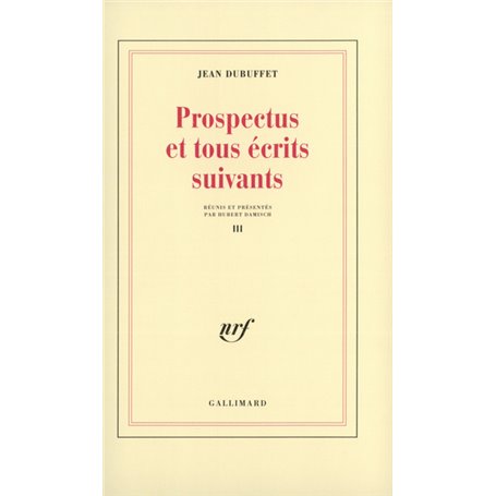 Prospectus et tous écrits suivants