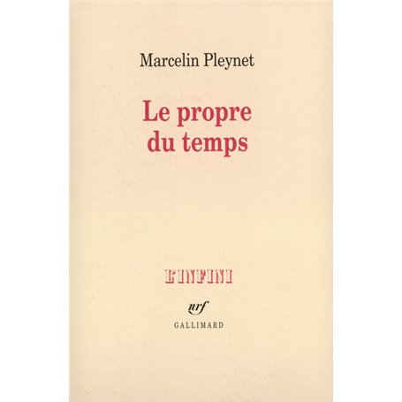 Le propre du temps
