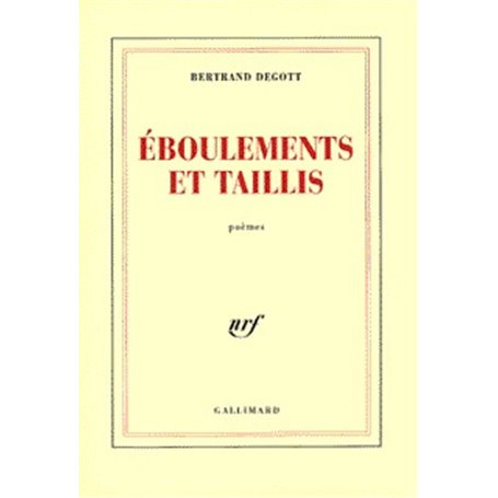 Éboulements et taillis