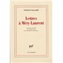 Lettres à Méry Laurent