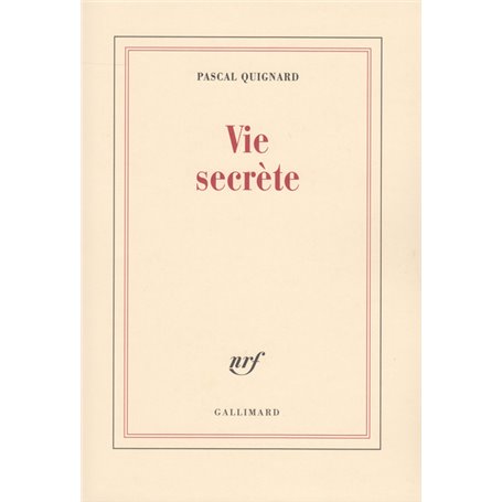 Vie secrète