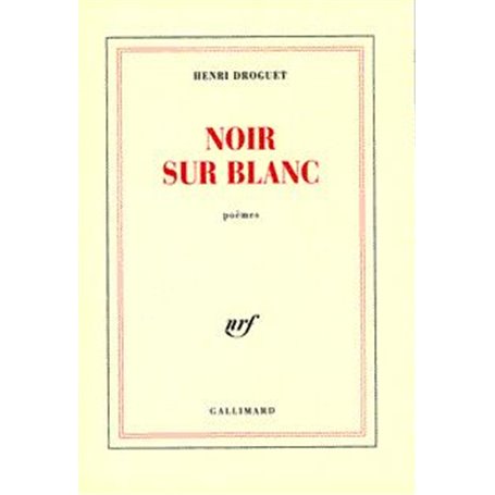 Noir sur blanc